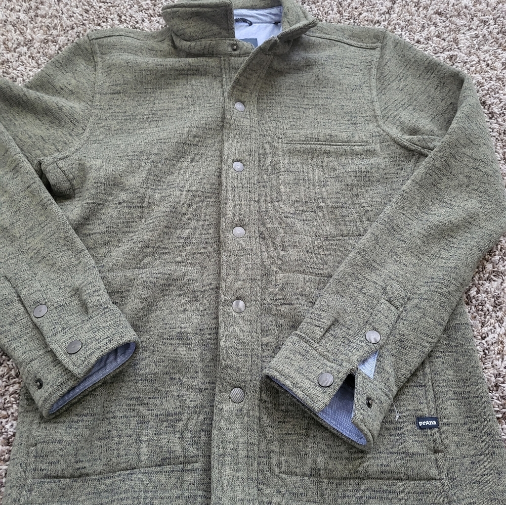 PRANA TRI THERMAL THREADS OVERSHIRT SHACKET MEN'S SMALL JACKET - Picture 1 of 5
